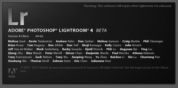 Lightroom 4 Beta